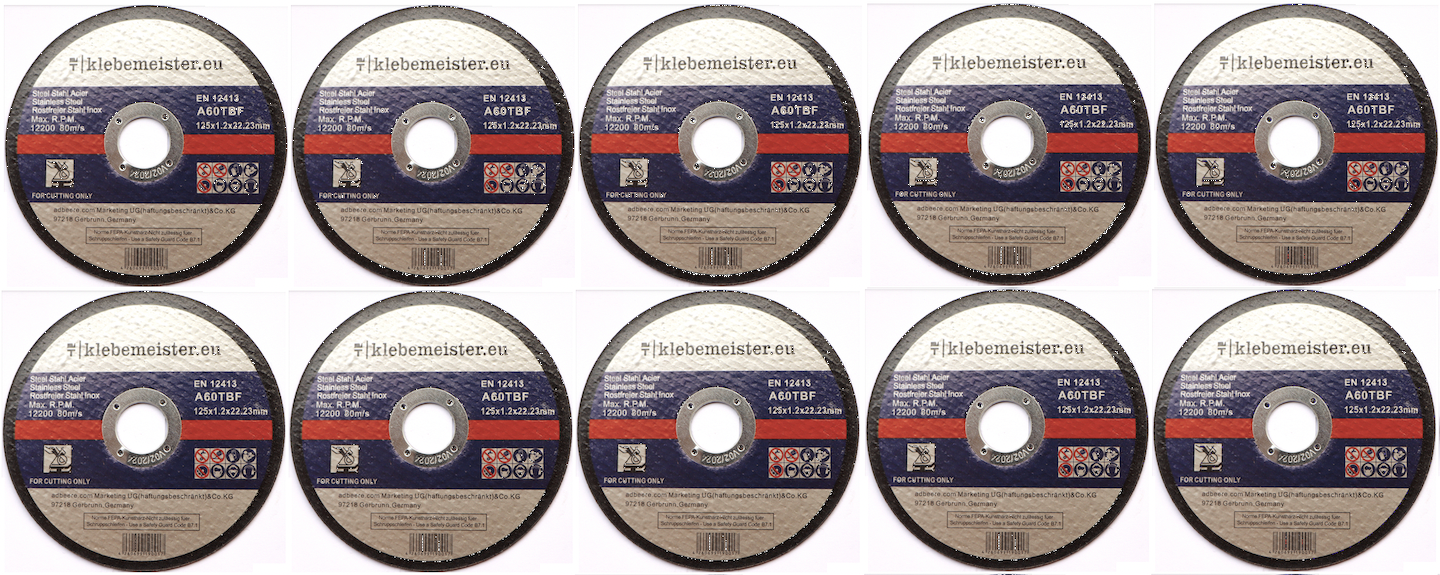 (AKTIONSRABATT) Trennscheiben ∅125mm - 100 Stück