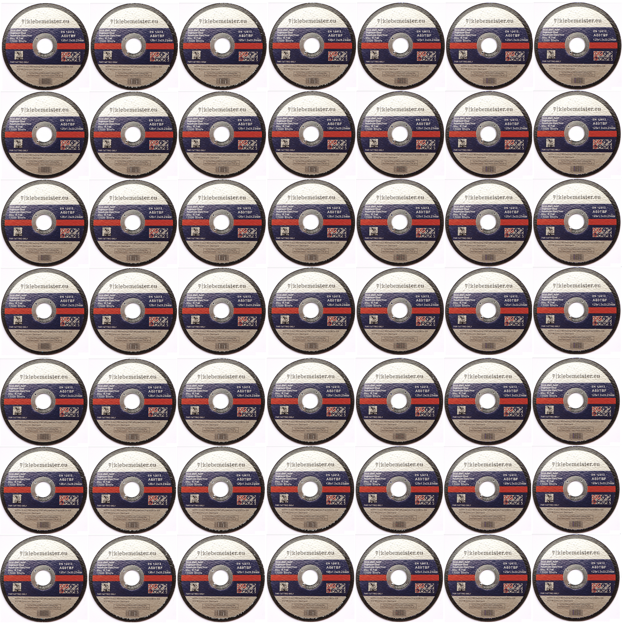 (AKTIONSRABATT) Trennscheiben ∅125mm - 100 Stück