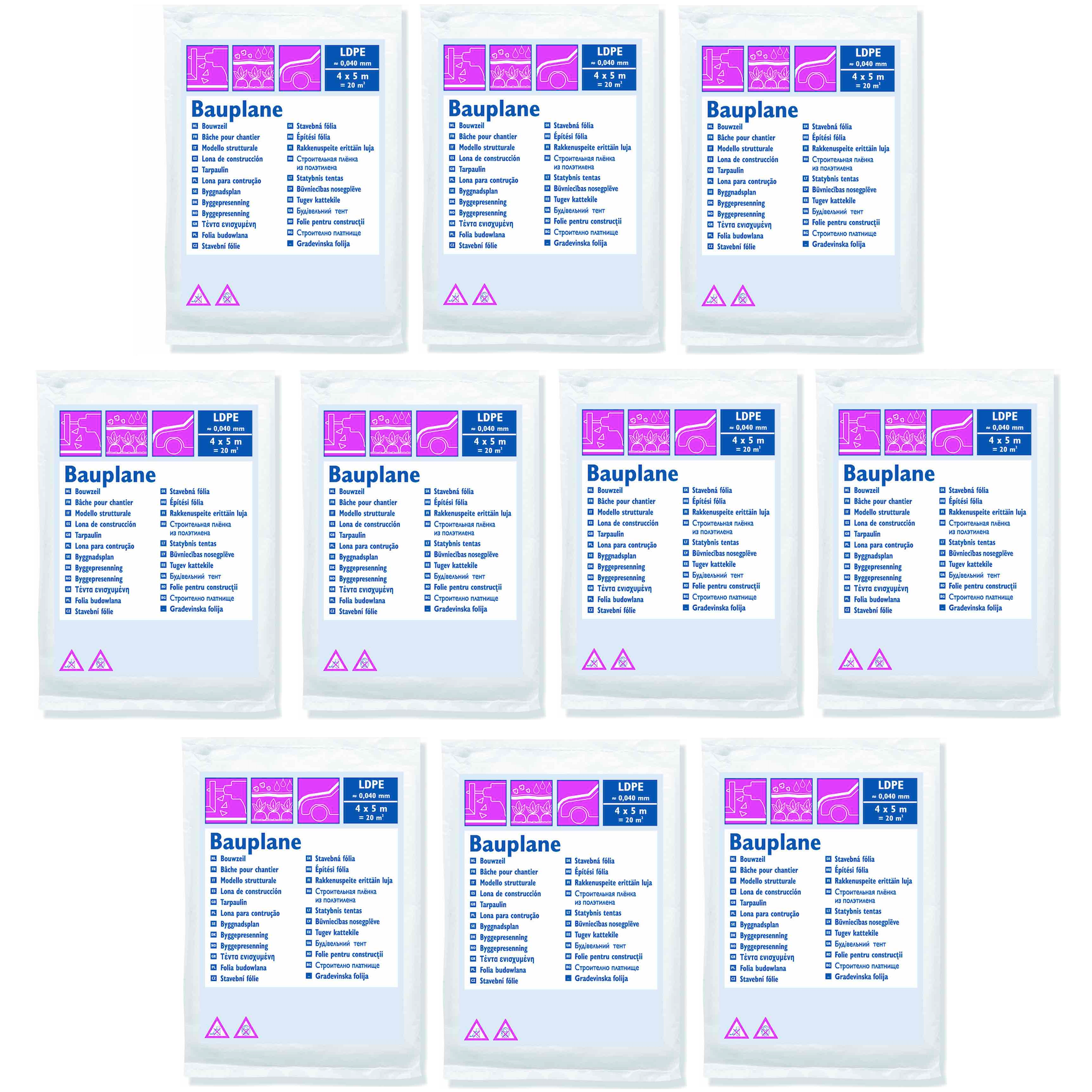 Abdeckfolie ⎥ Malerplane ⎥ Bauplane