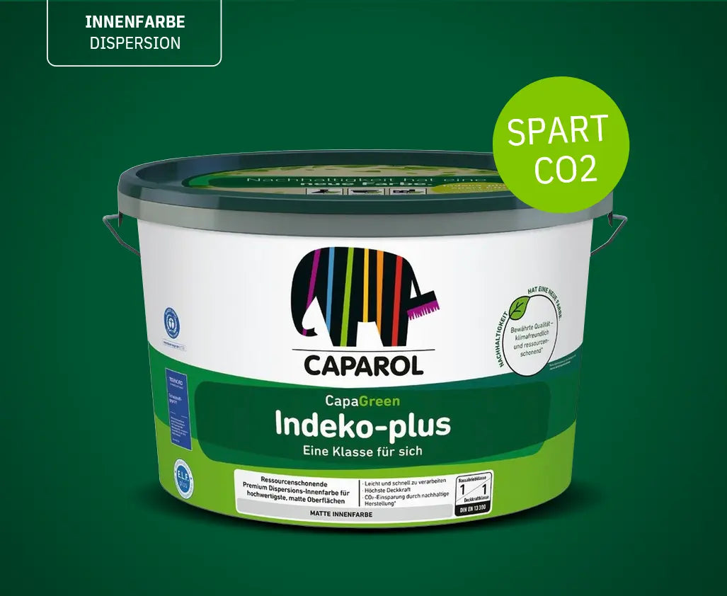 Caparol CapaGreen Indeko-Plus Wandfarbe weiss Info2
