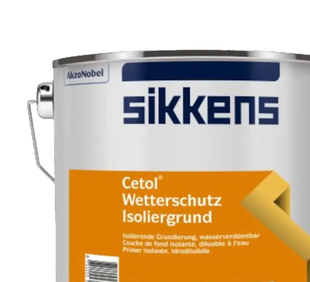 Sikkens Cetol Wetterschutzisoliergrund (weiß) 2,5 Liter | deckende Grund- und Zwischenbeschichtung