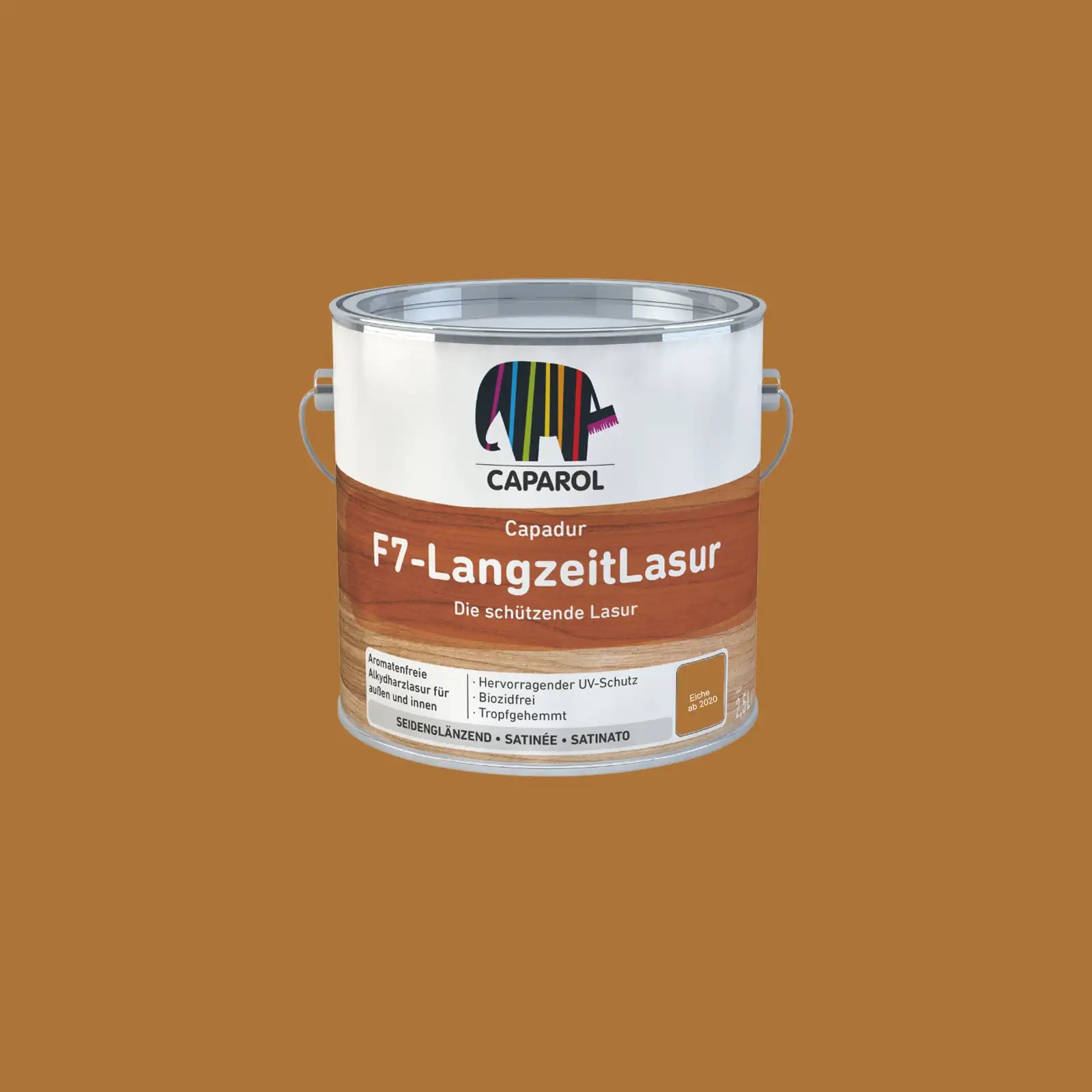 CAPAROL® Capadur F7-LangzeitLasur, Holzlasur, verschiedene Farben, seidenglänzend, 750ml / 2.5L | für Innen & Außen