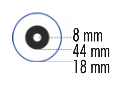 Malerwalze "VESTAN" Breite 18cm, Pol 18mm, Kern44