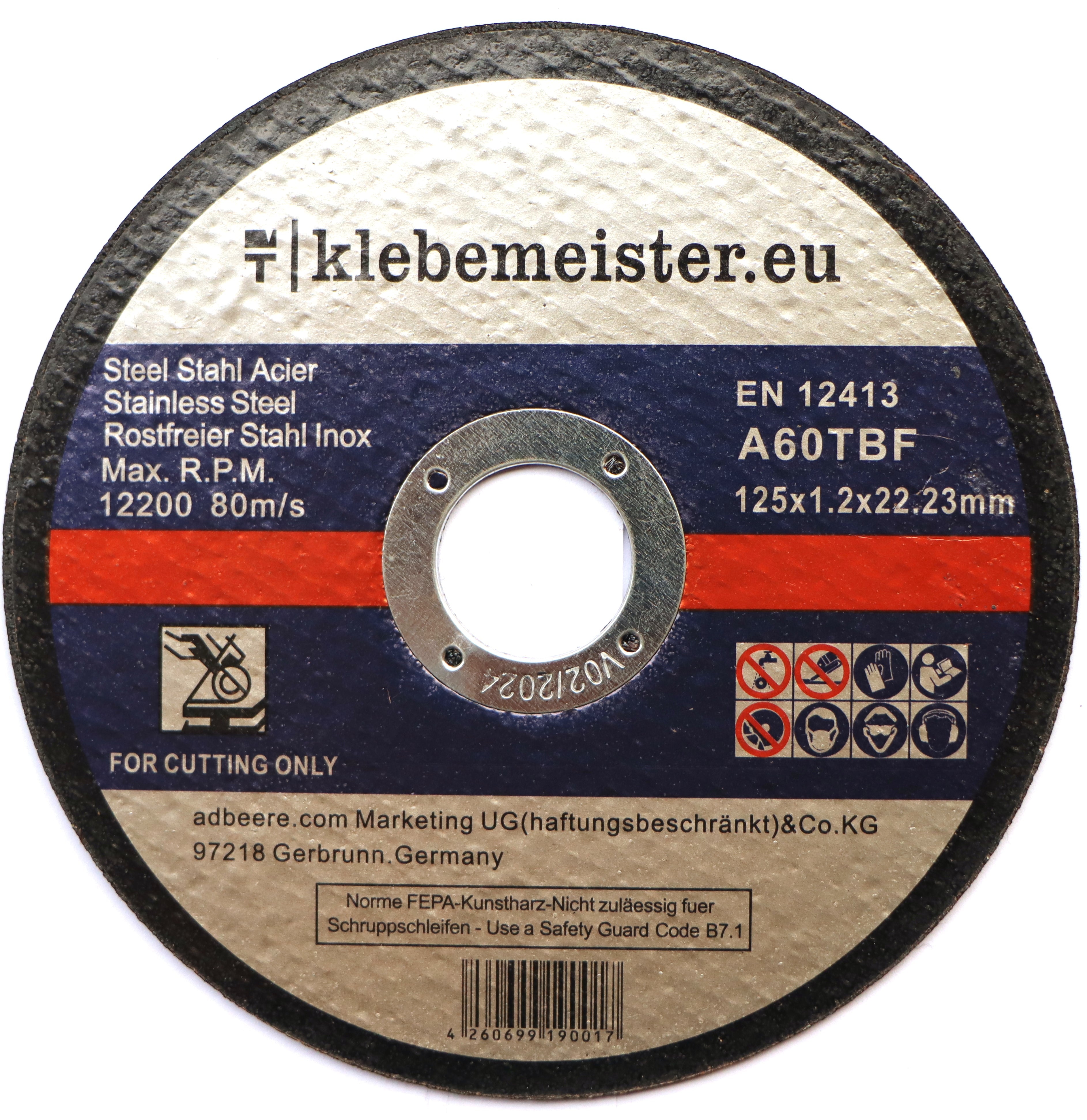 (AKTIONSRABATT) Trennscheiben ∅125mm - 100 Stück