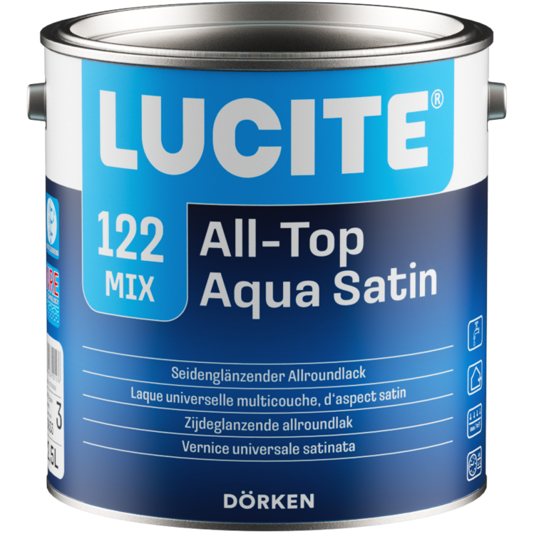 Lucite 122 All Top Aqua Satin