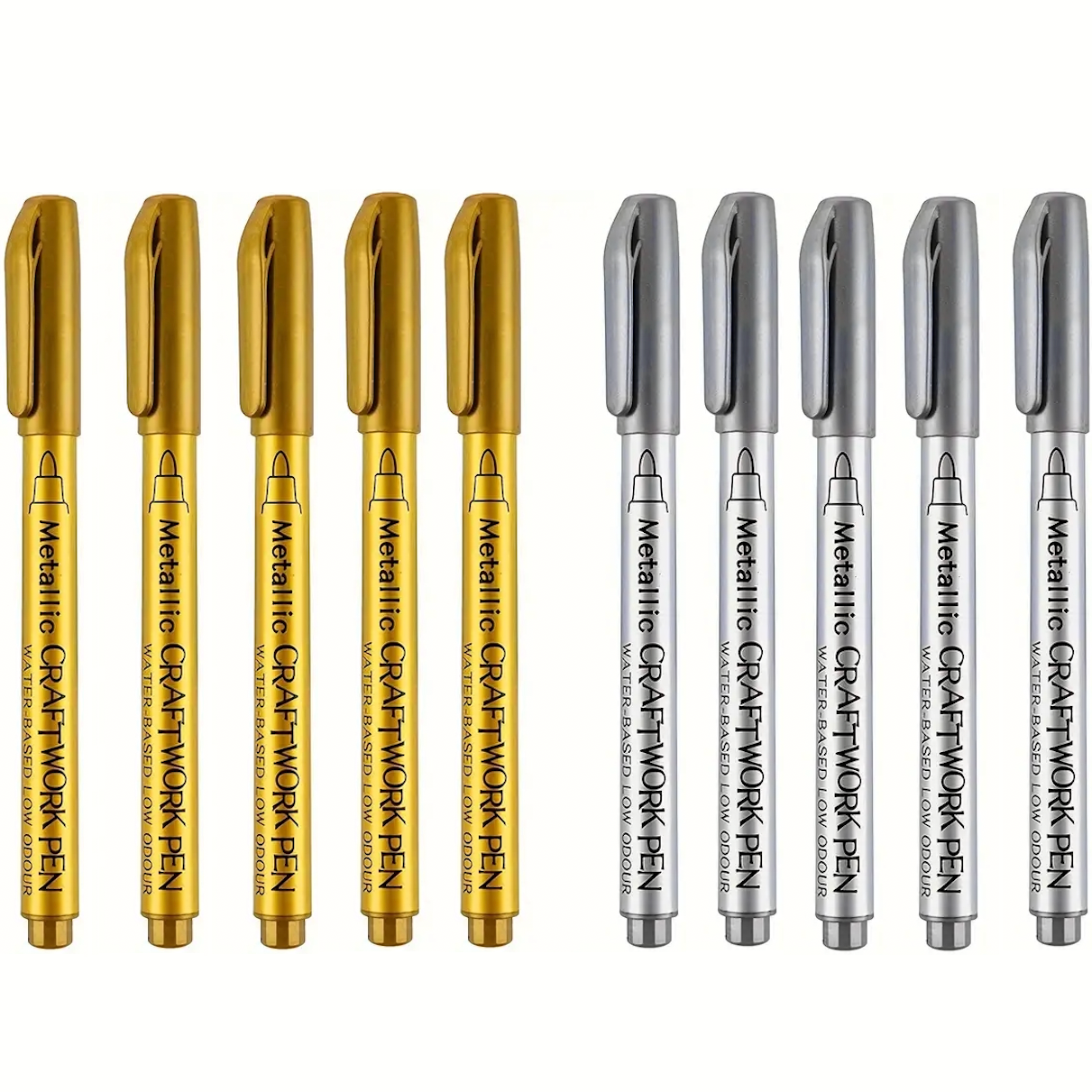 Metallic Marker Stifte 2er-Pack – Gold & Silber