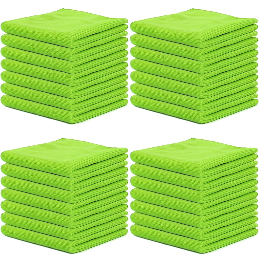 Dünne Mikrofasertücher XL Grün, 120g/m²-150g/m² (ab 10er Pack)