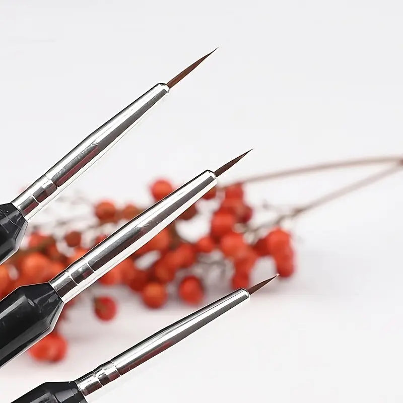 Spitzpinsel-Set für feine Detailmalerei, 3-tlg