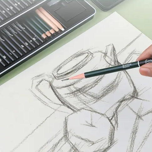 Premium Zeichenbleistift-Set, 12-tlg