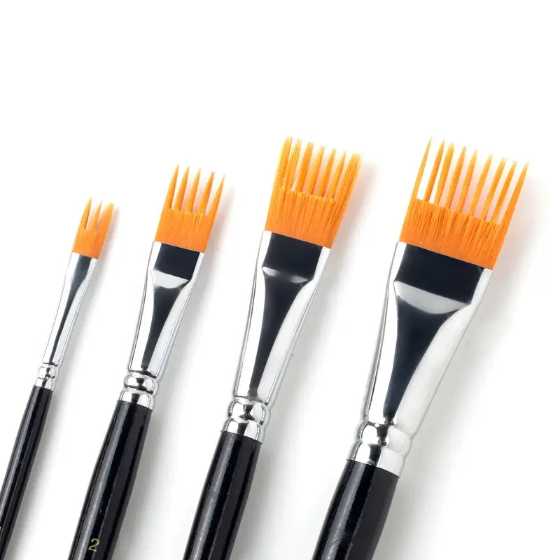 Zackenborsten-Pinsel-Set, 4-tlg