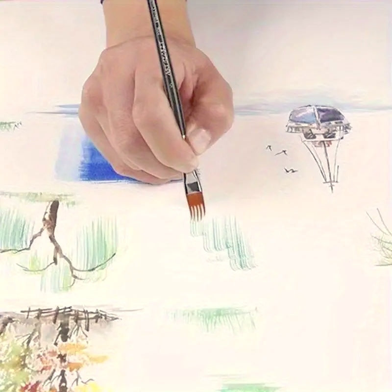 Zackenborsten-Pinsel-Set, 4-tlg