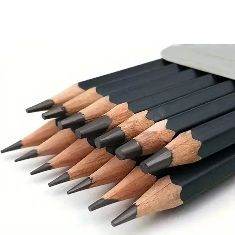 Zeichenbleistift-Set (2H–8B), 12-tlg