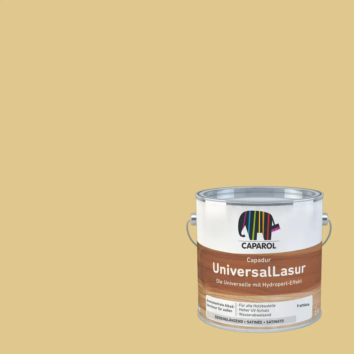 CAPAROL® Capadur Universallasur, Holzlasur, verschiedene Farben, seidenglänzend, 750ml / 2.5L