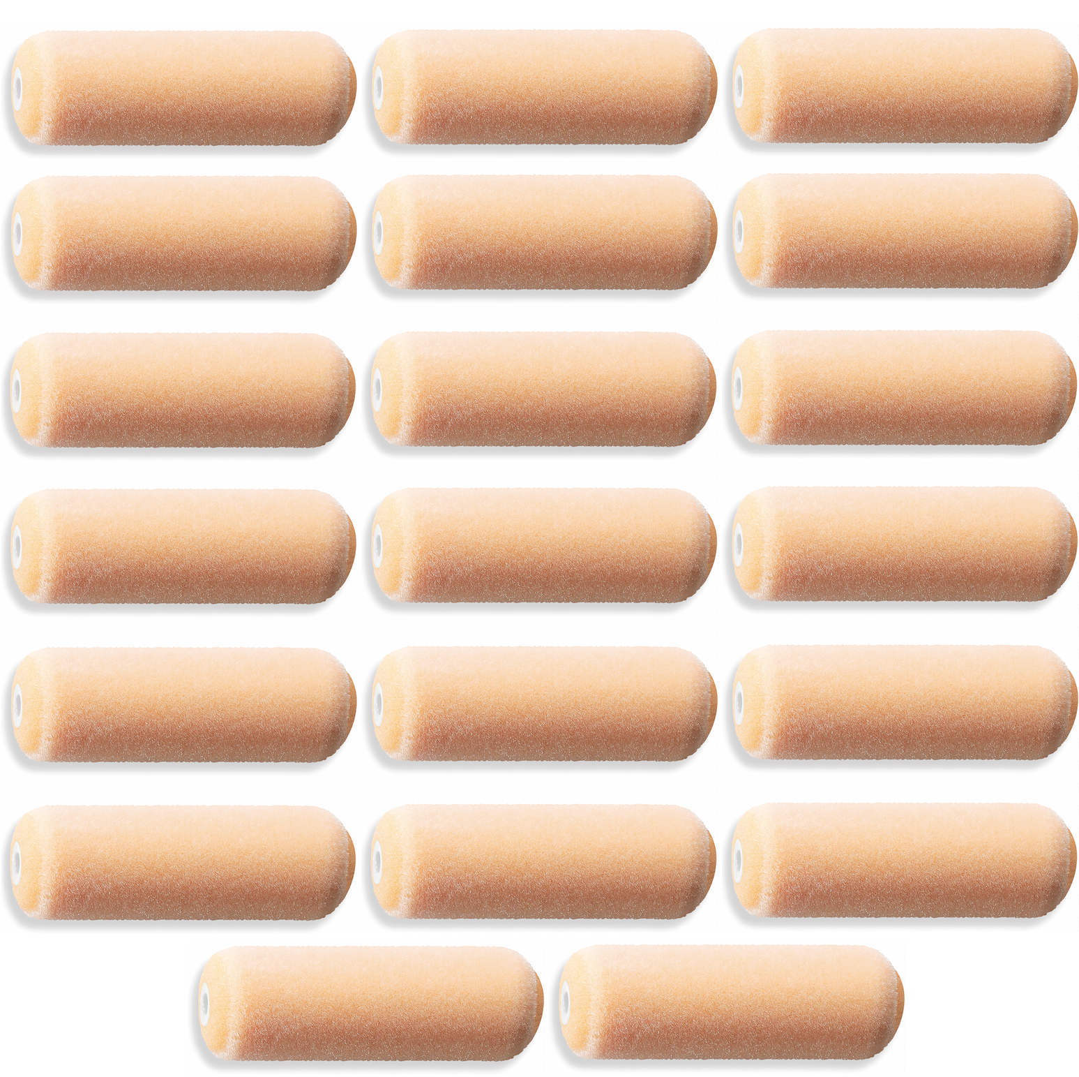 20er Set ⎥ Kleinflächenwalze "FLOCK LINE" Breite 7cm, Außen ∅ 35mm, Kern15