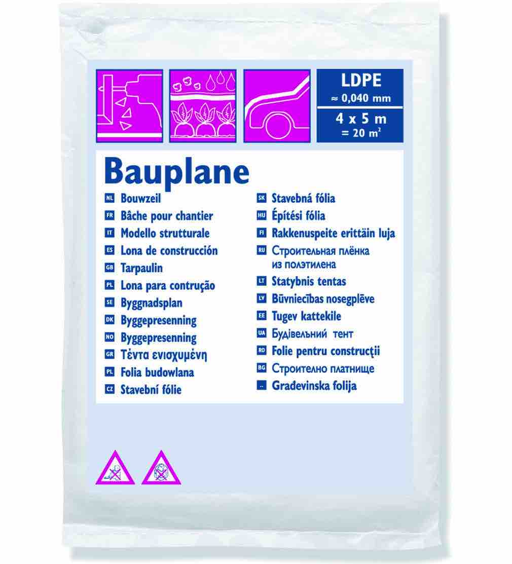 Abdeckfolie ⎥ Malerplane ⎥ Bauplane