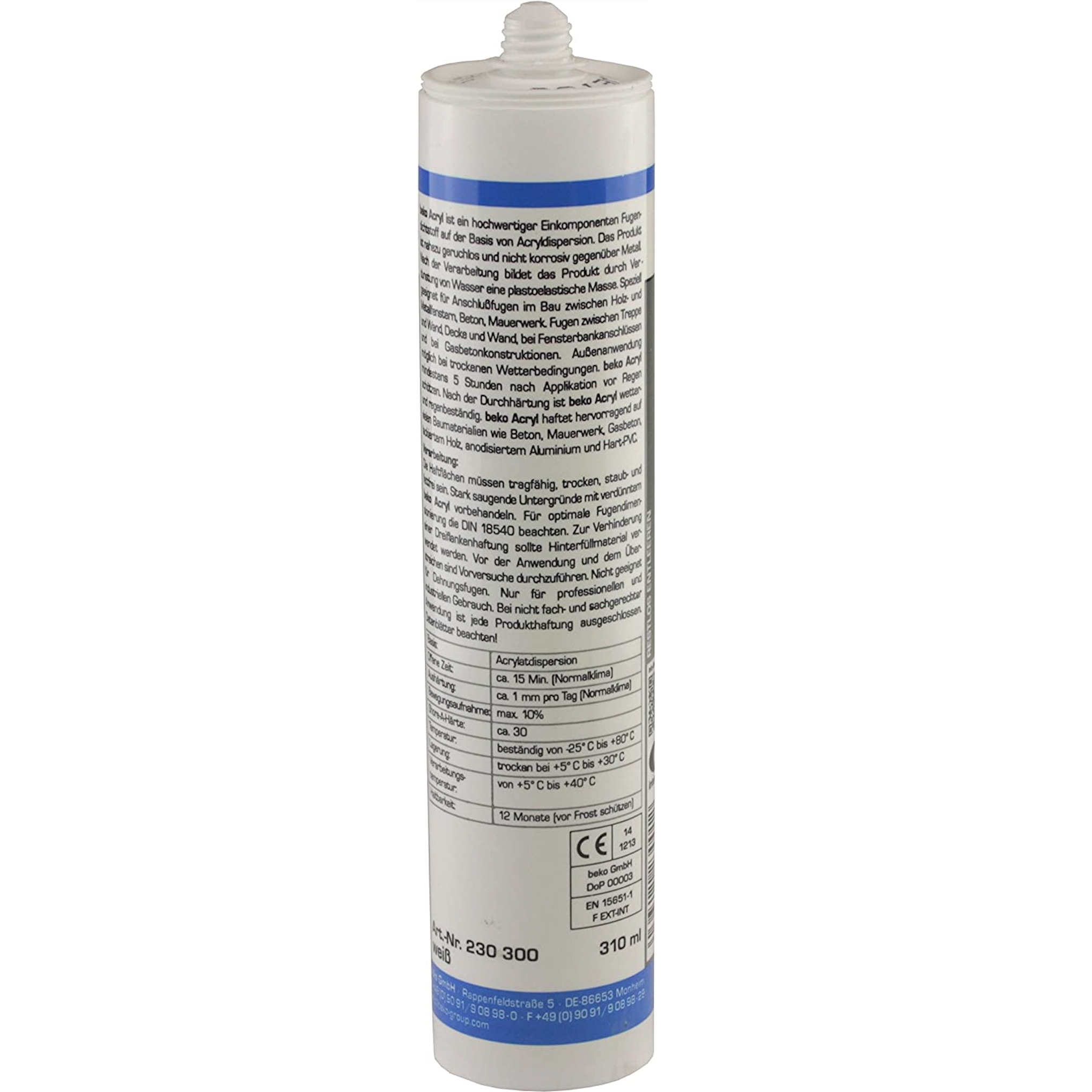 beko® Acryl-Dichtstoff 310ml