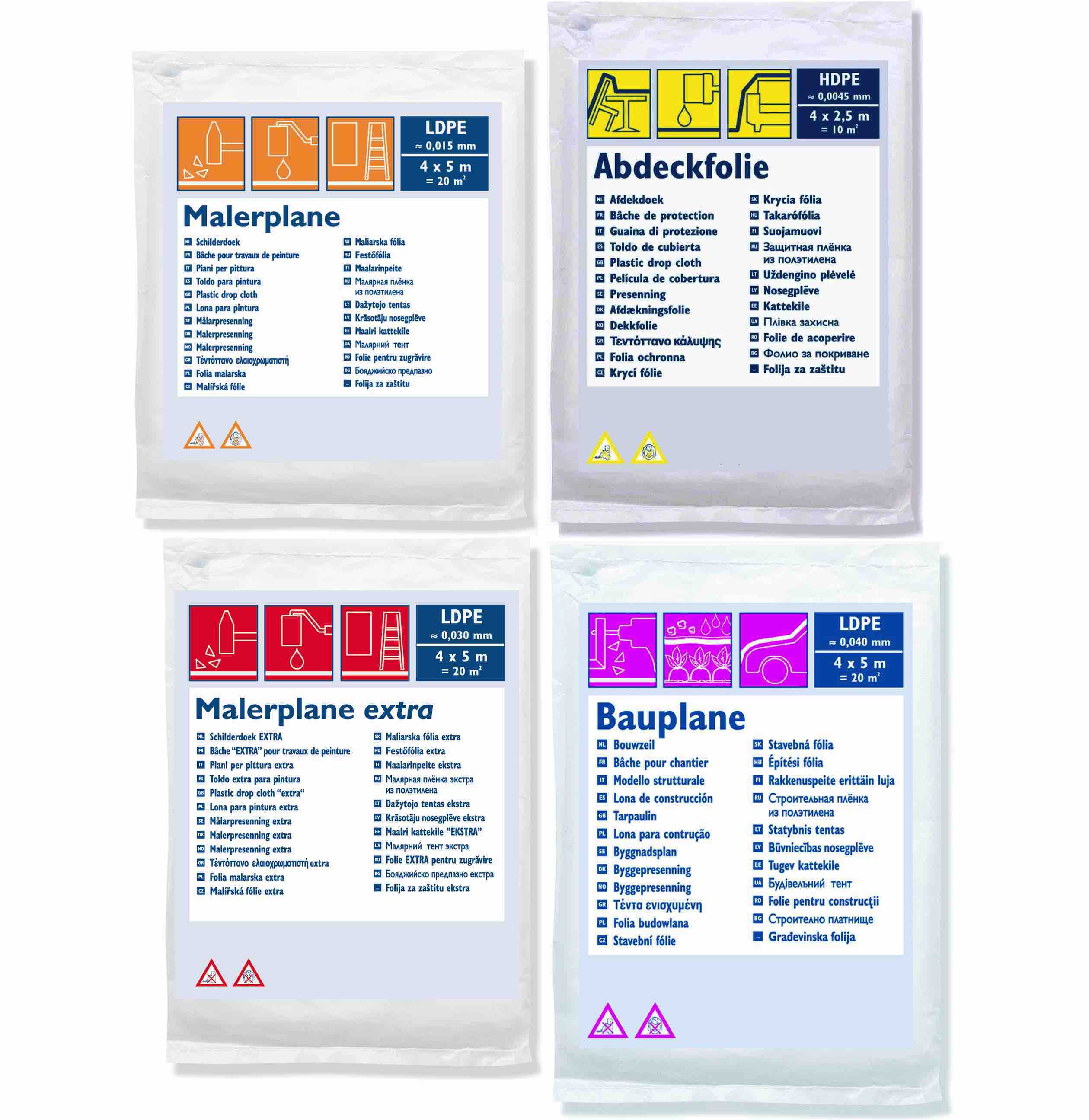 Abdeckfolie ⎥ Malerplane ⎥ Bauplane