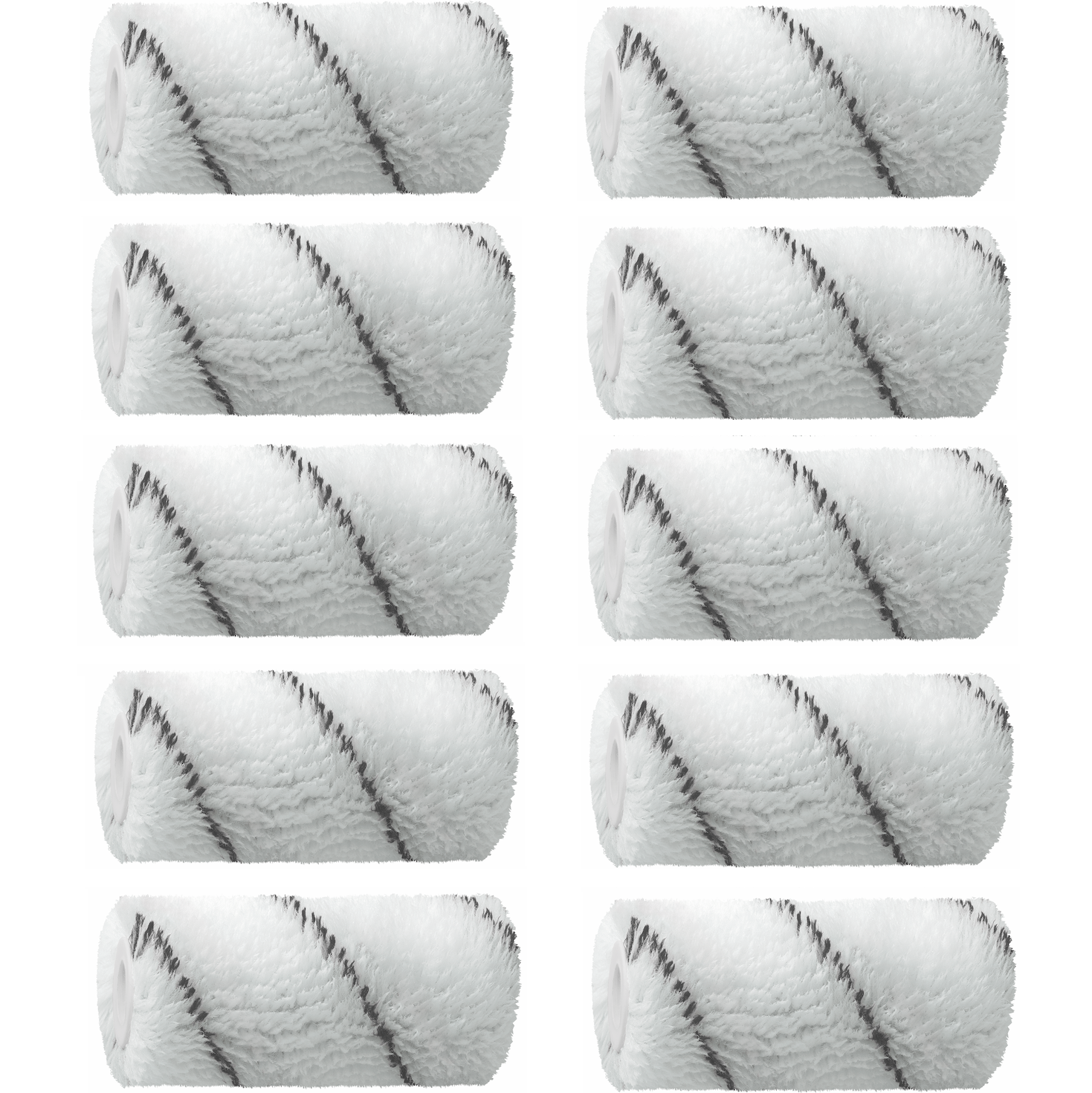 10er Set ⎥ Malerwalze "SCHWARZFADEN" Breite 12cm, Pol 12mm, Kern30