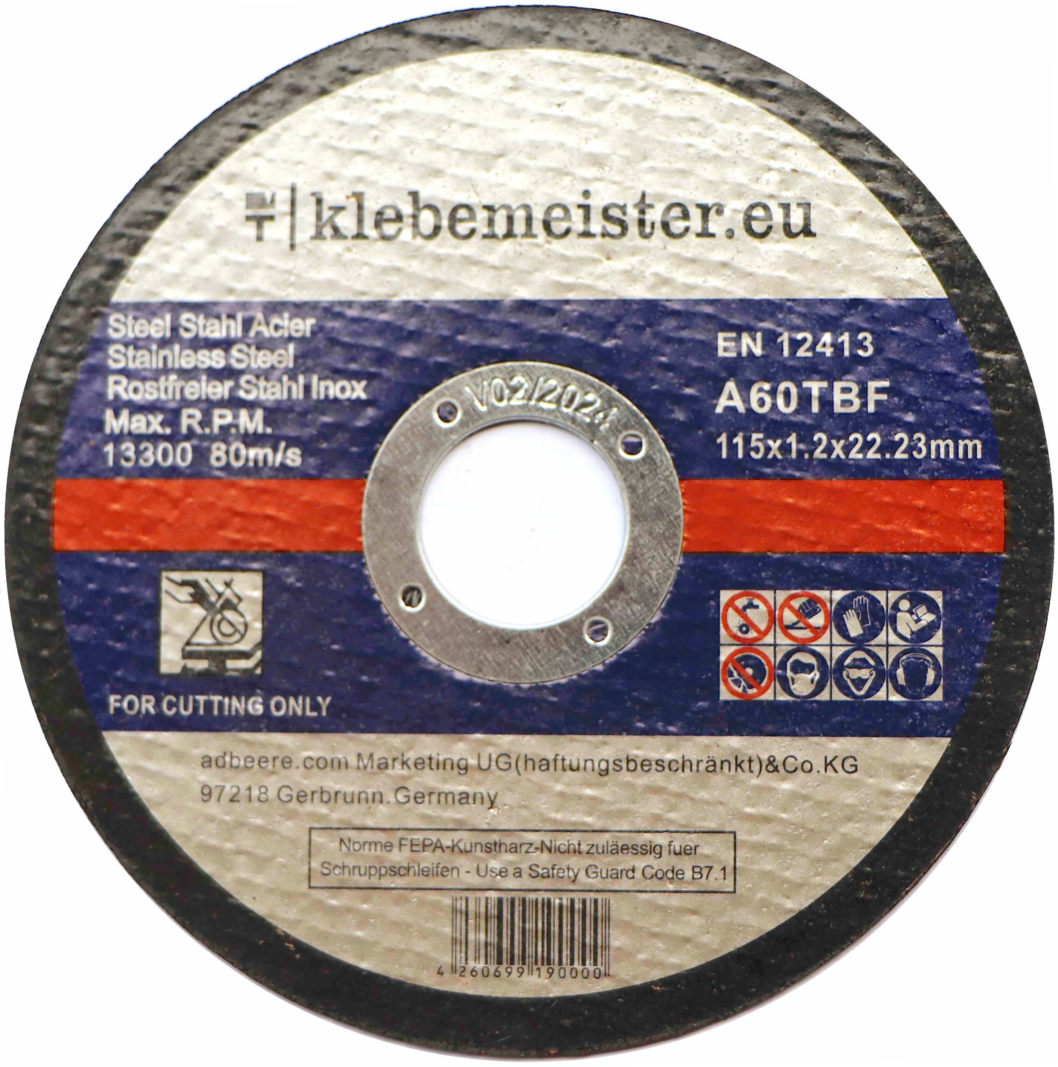 (AKTIONSRABATT) 50x Trennscheiben ∅115mm