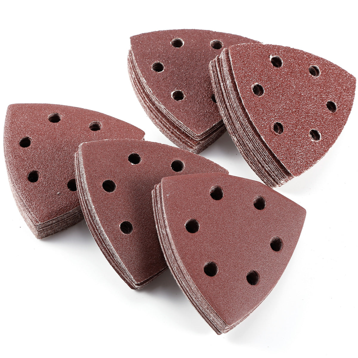 93x93x93mm ⎥ 6-Loch ⎥ Klett-Schleifdreieck (Delta-Schleifer) ⎥ 60x Scheiben