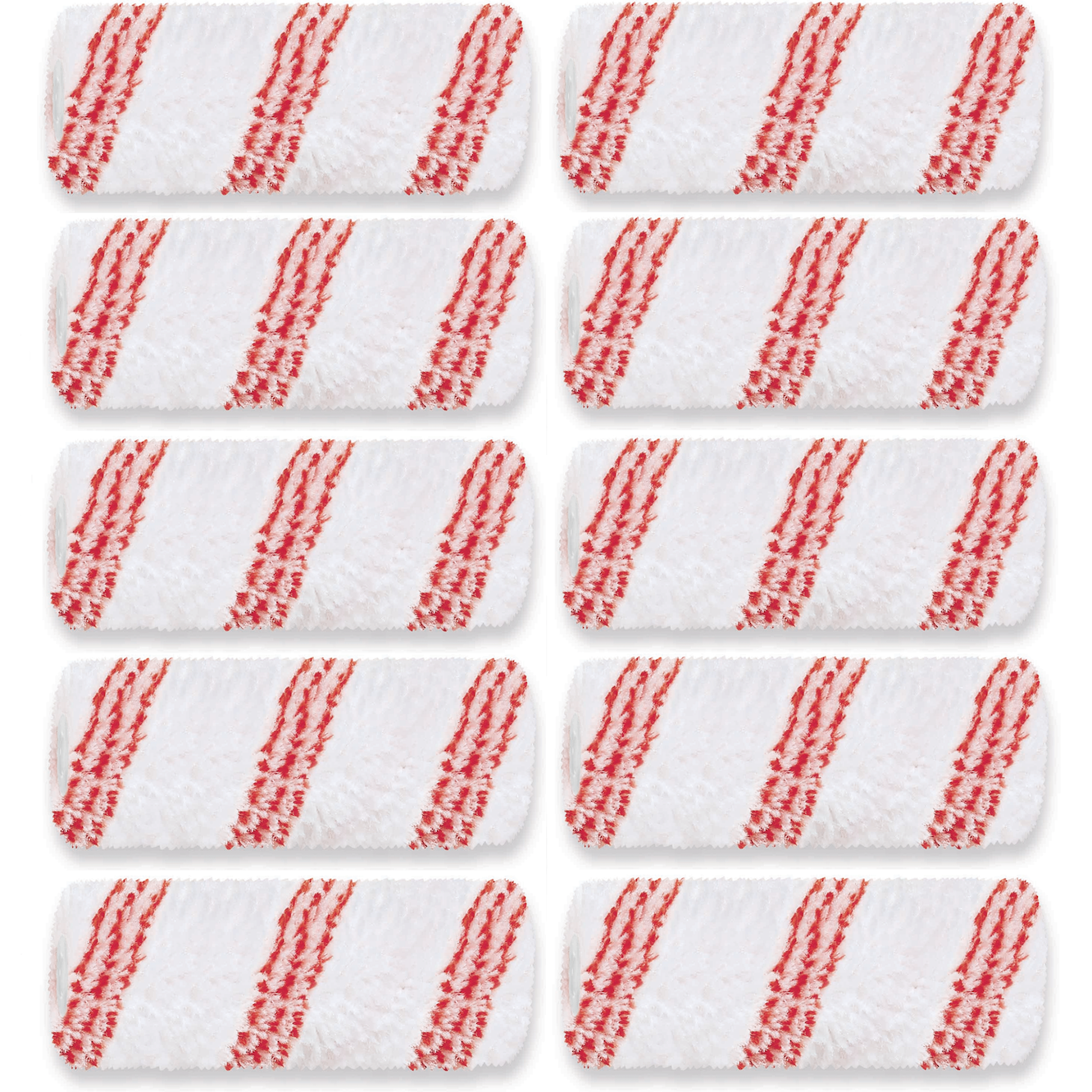 10er Set ⎥ Malerwalzen "Red Line", Breite 10cm, Pol 12mm, Kern17