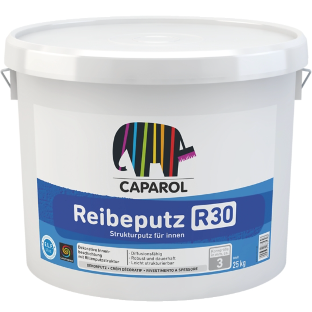 Caparol ReibeputzR30 weiss Strukturputz fuer Innen