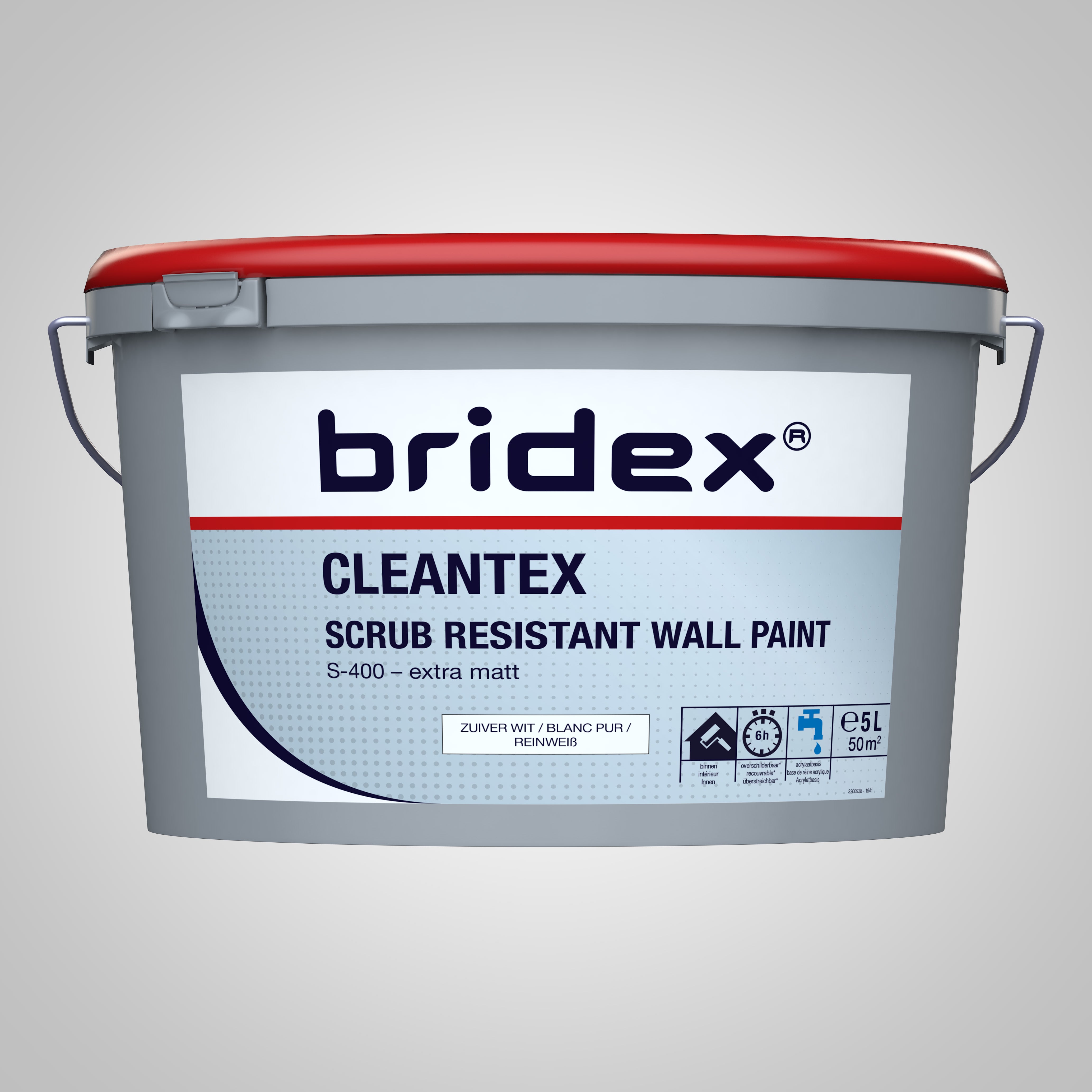bridex® Cleantex ⎥ Innen-Wandfarbe mit Reinigungskraft