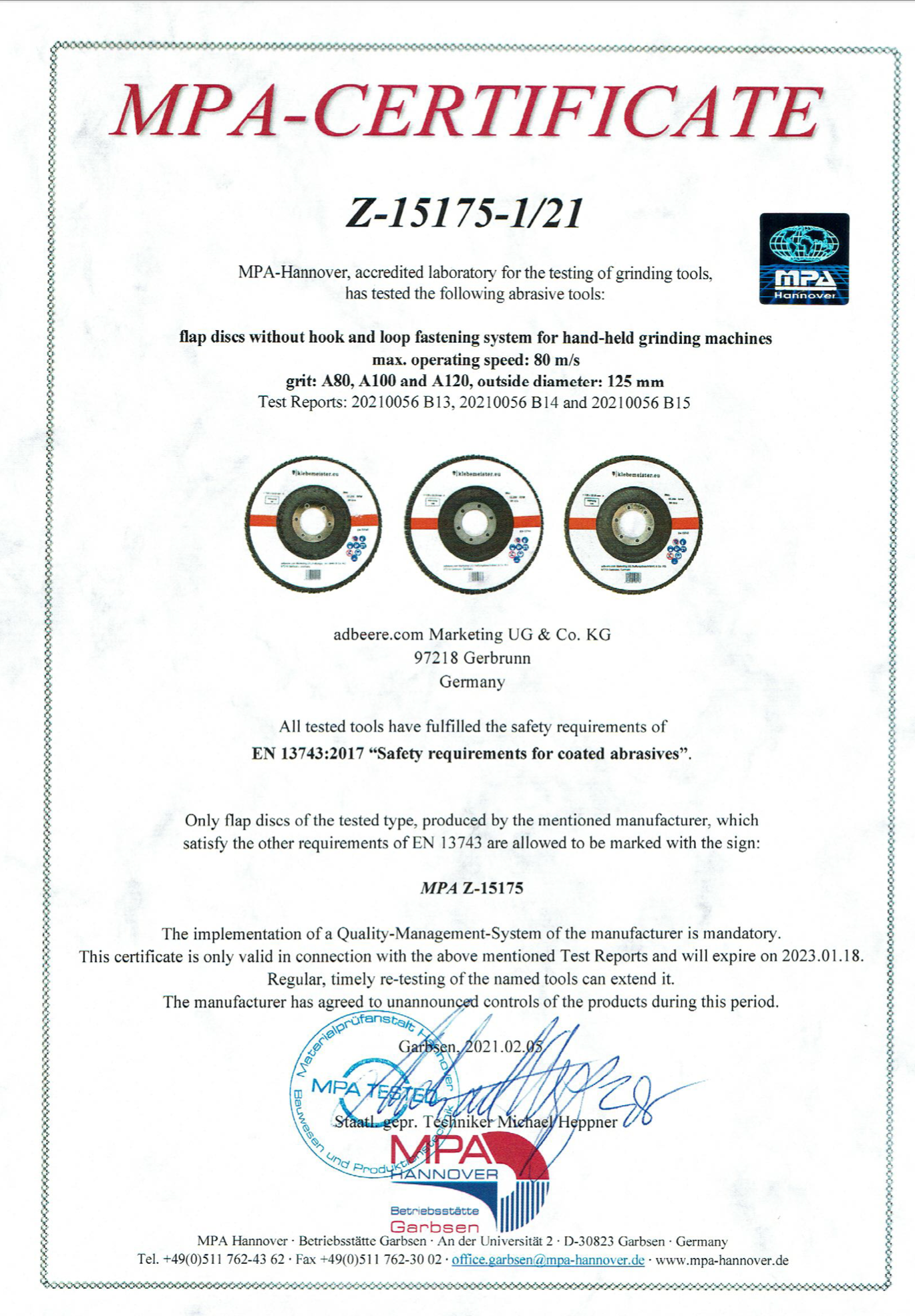 ∅125mm Fächerscheiben HOLZ STAHL EISEN METALL⎥ ab 5erPack
