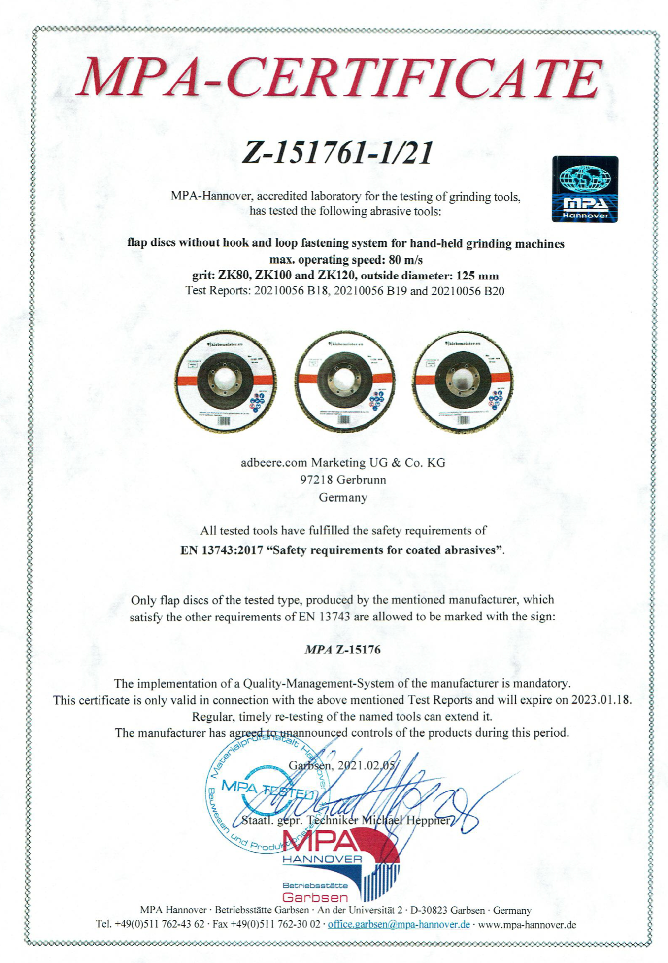 ∅125mm Fächerscheiben EDELSTAHL INOX⎥ ab 5erPack