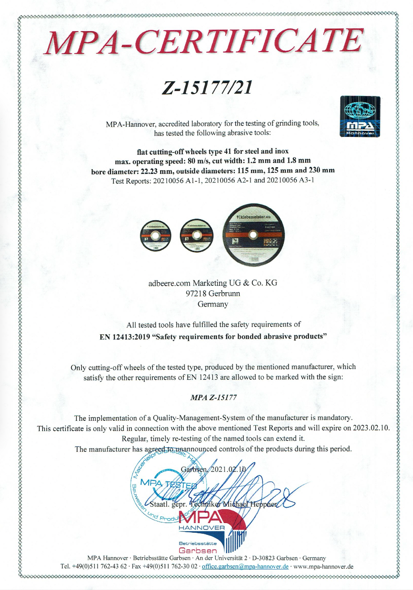 Trennscheiben ∅125mm STAHL INOX - ab 10er Pack