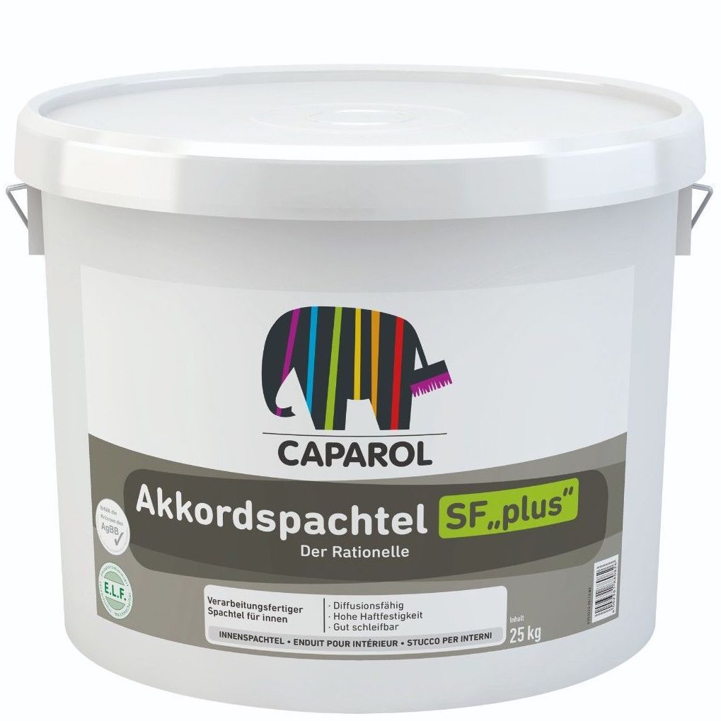 Caparol Akkordspachtel SF "plus", Eimerware, 25kg