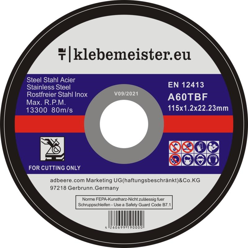 Trennscheiben ∅115mm STAHL INOX - ab 10er Pack