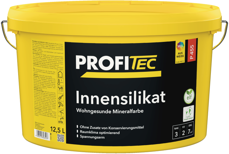 ProfiTec Innensilikat P455, stumpfmatt, weiß