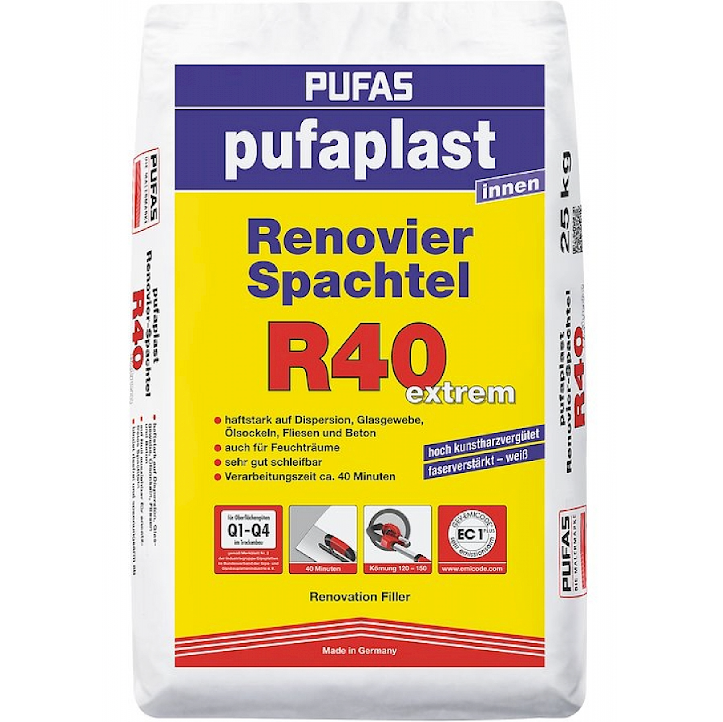 Pufas Pufaplast Renovier-Spachtel R40 extrem