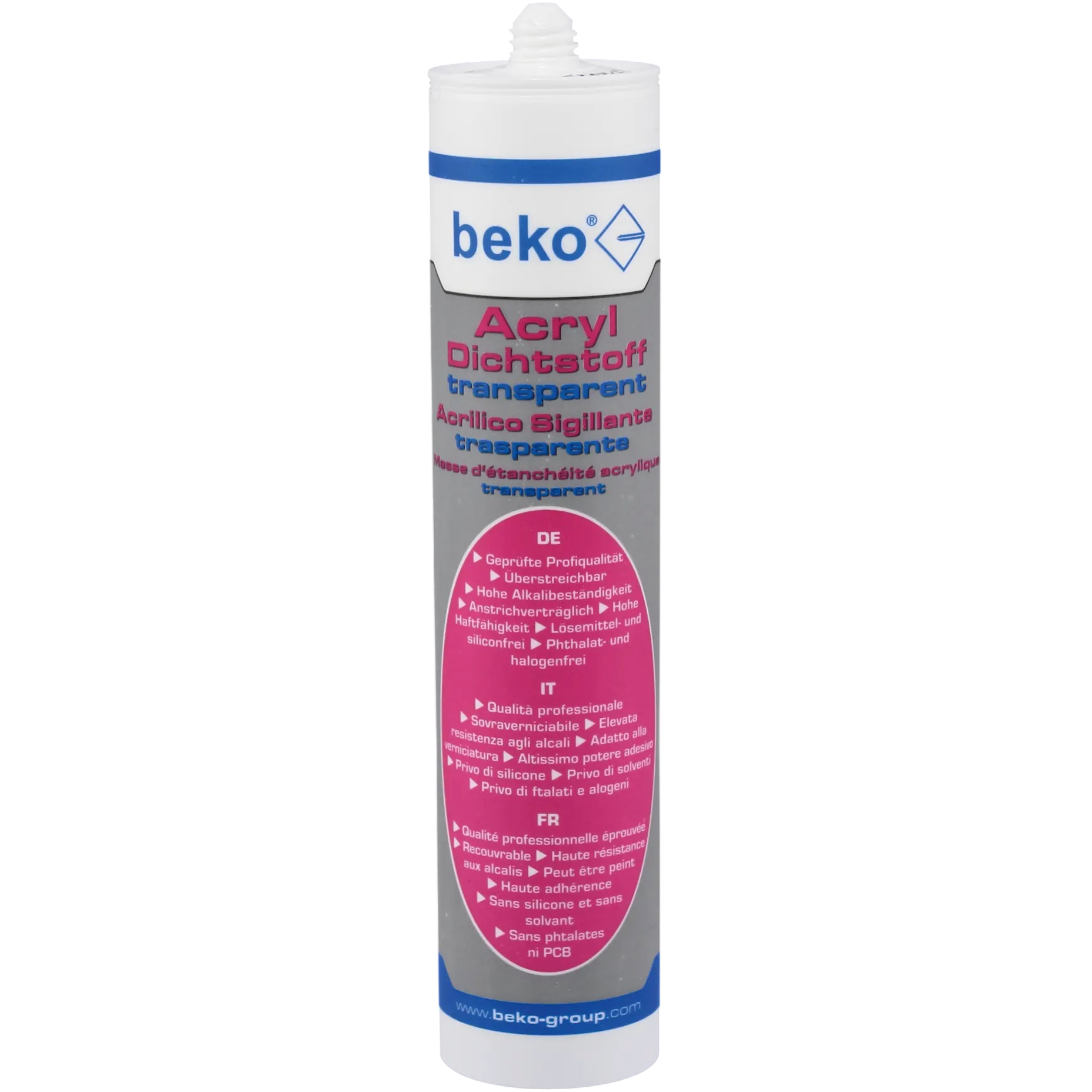 beko® Acryl-Dichtstoff, transparent