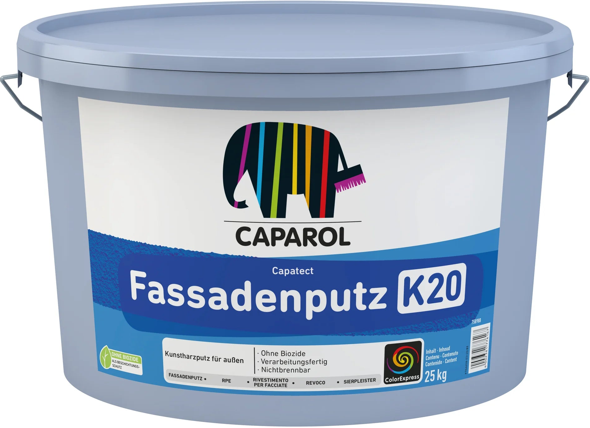CAPAROL® Capatect Fassadenputz K20 (weiß) 25 KG | Dispersionsgebundener Strukturputz