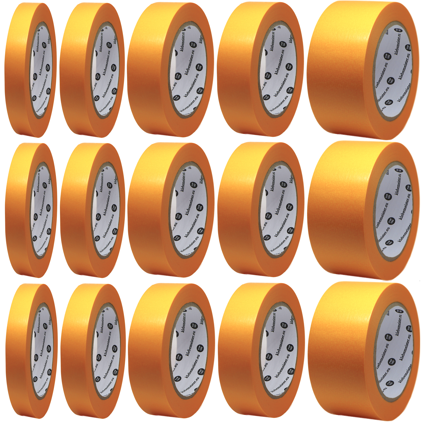klebemeister® Goldband MIX-PACK (19, 25, 30, 30, 50 mm)