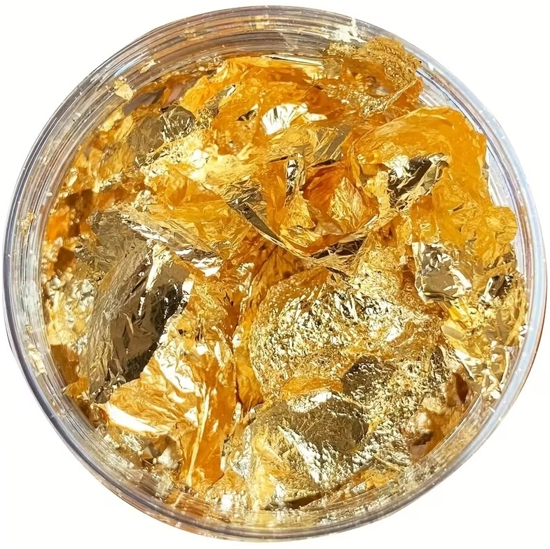 Gold-Flocken (zur Dekoration)