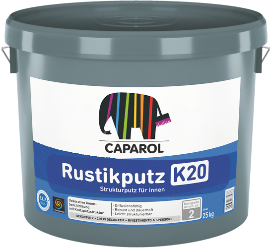 CAPAROL Rustikputz, weiß | KG 1.5mm - 3mm | 25 kg