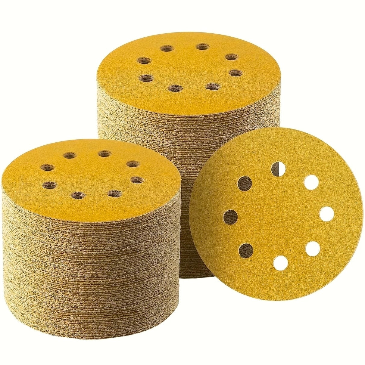 Schleifscheiben (Gold) Ø 125mm 8-Loch ⎥ Klett ⎥ ab 10er Pack