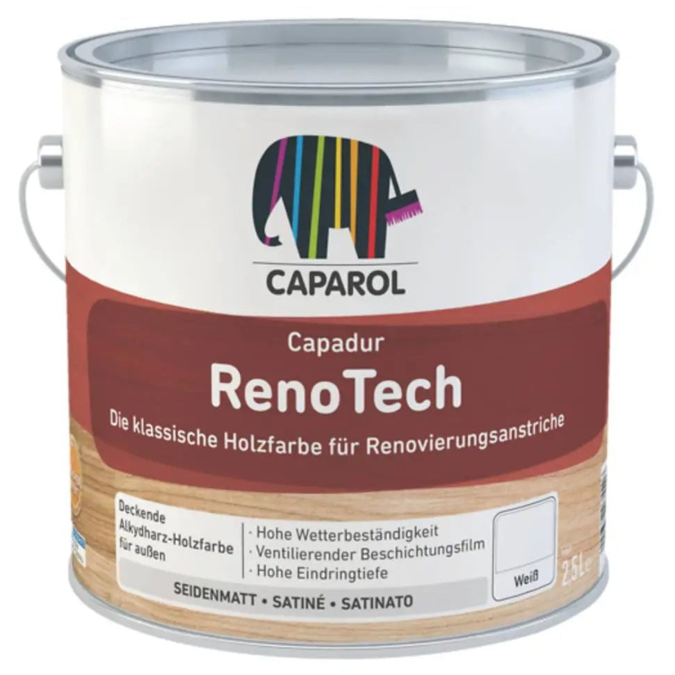 caparol capadur renotech holzfarbe weiss