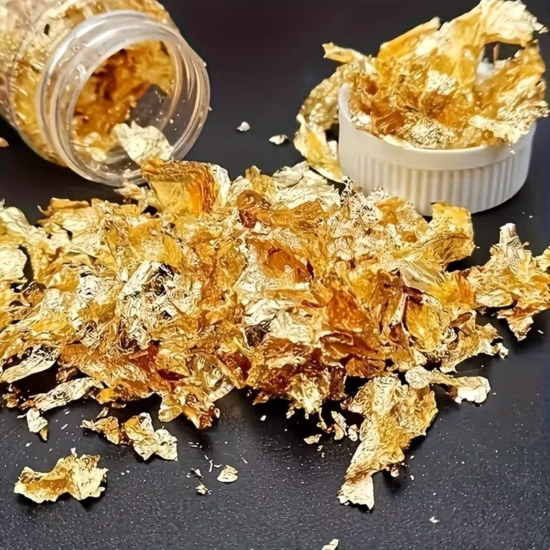 Gold-Flocken (zur Dekoration)