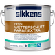 Sikkens Cetol Wetterschutzfarbe Extra (weiß) 2,5 Liter | Elastischer, deckender Holzschutz