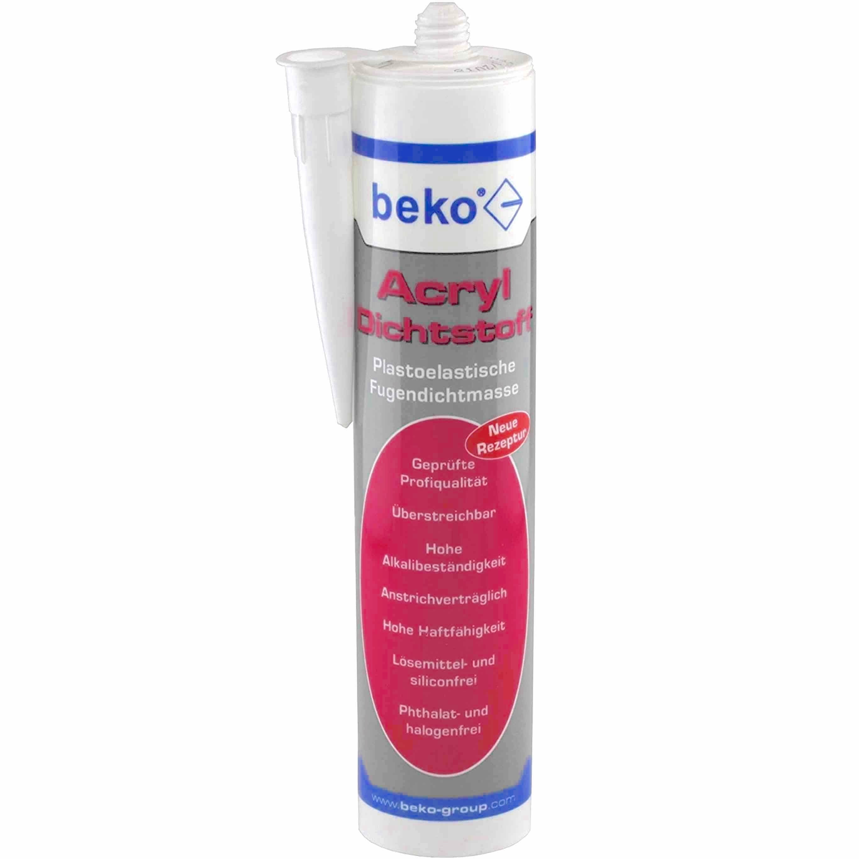 BEKO Acryl Dichtstoff weiß 230300 !!! 310ml Kartusche