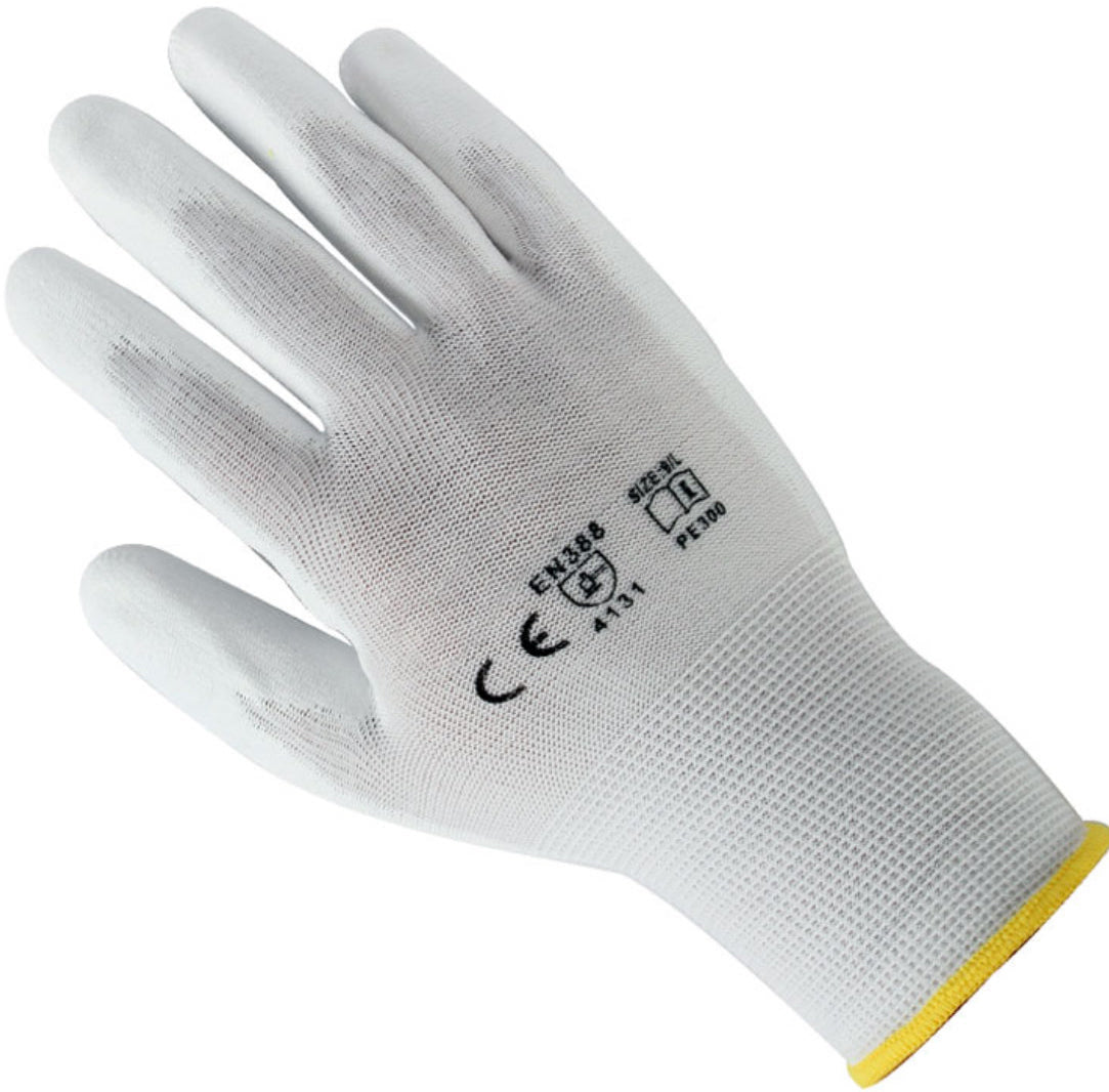 (AKTIONSRABATT) 72x Nylon PU Handschuhe