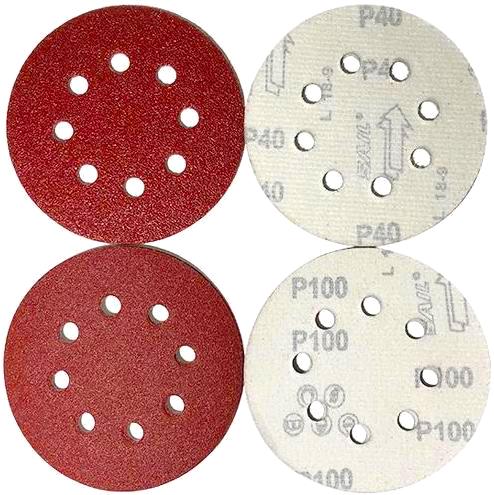 Ø 125mm 8-Loch⎥Klett-Schleifscheiben⎥SPAR-SET