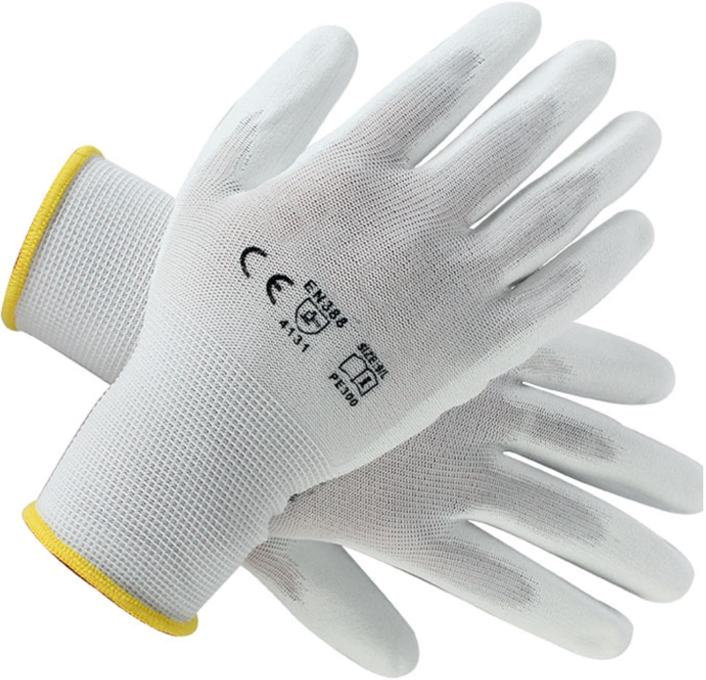 (AKTIONSRABATT) 72x Nylon PU Handschuhe